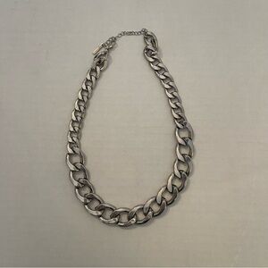 Chunky Silver Chain Necklace Men or Women